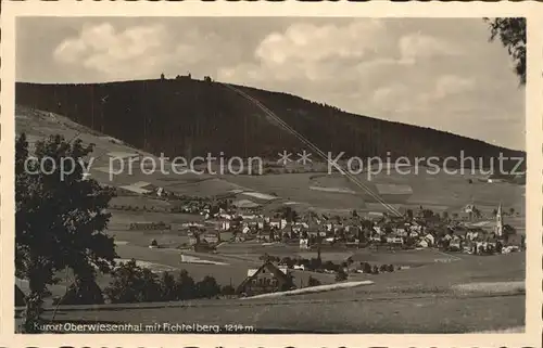 Oberwiesenthal Erzgebirge mit Fichtelberg Kat. Oberwiesenthal