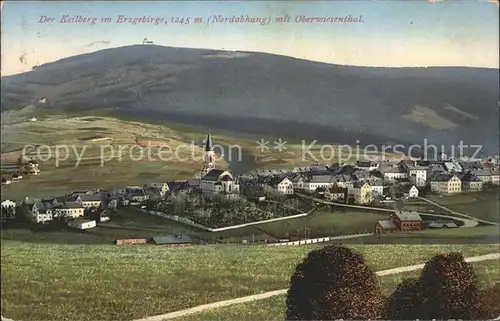 Oberwiesenthal Erzgebirge mit Keilberg Kat. Oberwiesenthal
