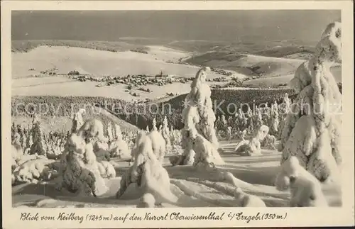 Oberwiesenthal Erzgebirge Blick vom Keilberg Kat. Oberwiesenthal