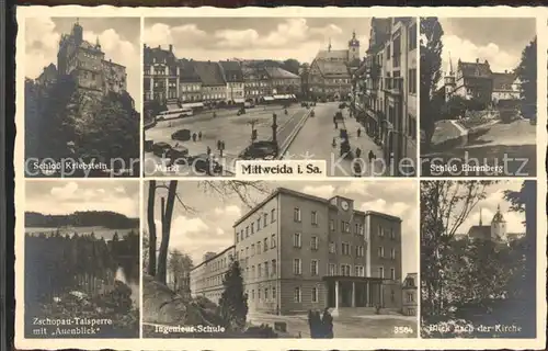 Mittweida Schloss Kriebstein Markt Schloss Ehrenberg Zschopautalsperre Ingenieur Schule Kirche Kat. Mittweida