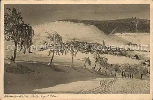 Oberwiesenthal Erzgebirge mit Fichtelberg Kat. Oberwiesenthal