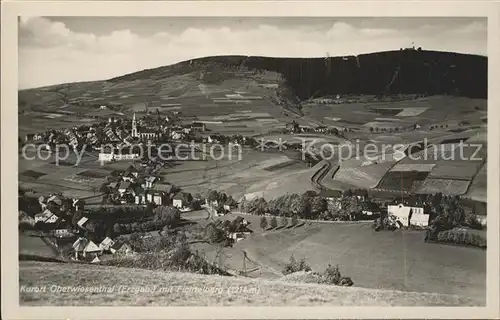 Oberwiesenthal Erzgebirge mit Fichtelberg Kat. Oberwiesenthal