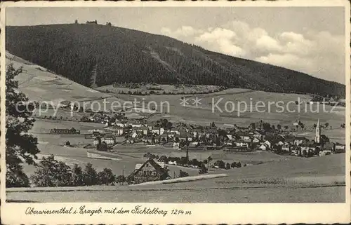 Oberwiesenthal Erzgebirge mit Fichtelberg Kat. Oberwiesenthal