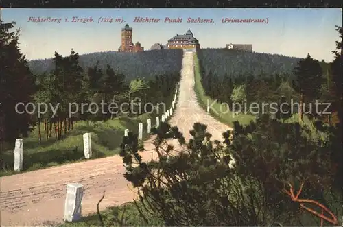 Fichtelberg Oberwiesenthal Prinzenstrasse Unterkunftshaus Wetterwarte Kat. Oberwiesenthal