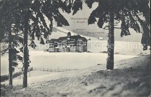 Oberwiesenthal Erzgebirge Sporthotel Leipziger Skihuette Kat. Oberwiesenthal