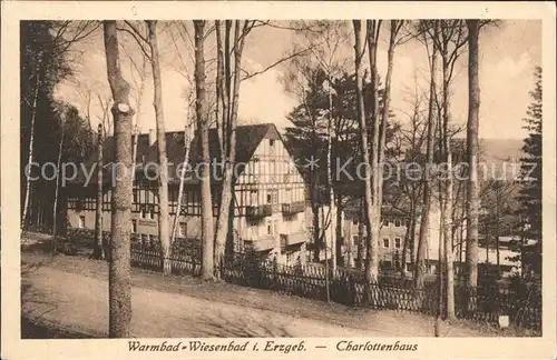 Wiesenbad Charlottenhaus Kat. Thermalbad Wiesenbad