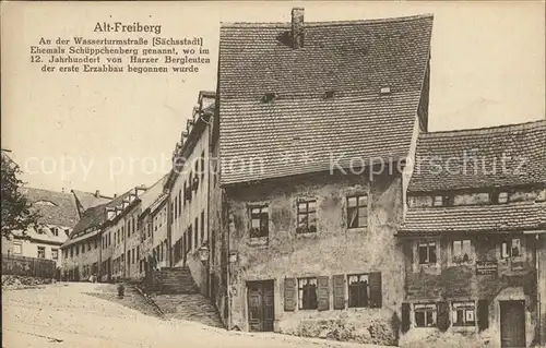 Freiberg Sachsen Wasserturmstrasse  Kat. Freiberg