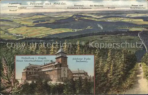 Oberwiesenthal Erzgebirge Unterkunftshaus Fichtelberg Kat. Oberwiesenthal