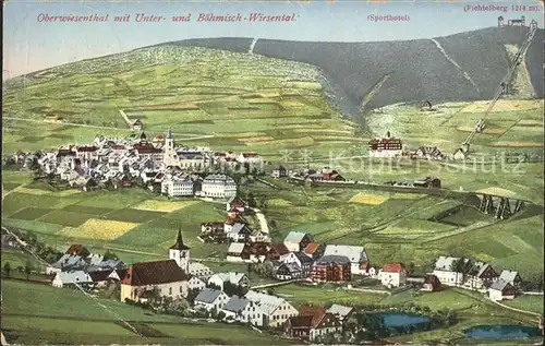 Oberwiesenthal Erzgebirge Unter  und Boehmisch  Wiesental Kat. Oberwiesenthal