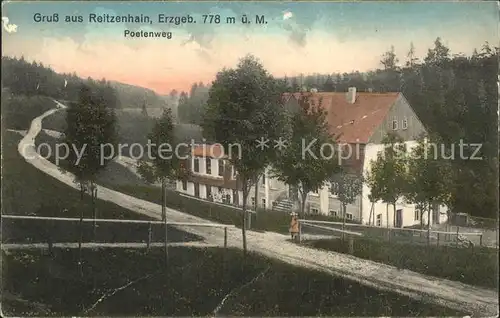 Reitzenhain Erzgebirge Poetenweg Kat. Marienberg