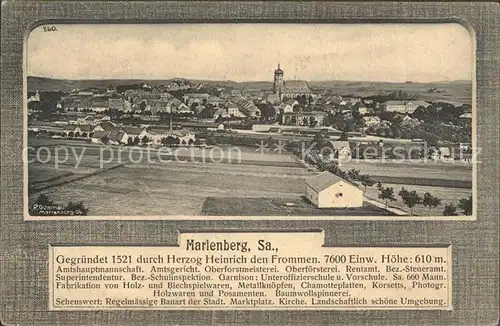 Marienberg Erzgebirge Stadtansicht Kat. Marienberg