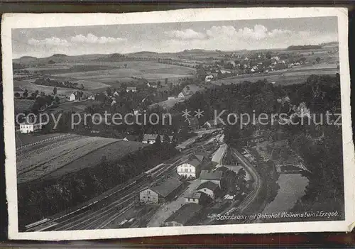 Wolkenstein Erzgebirge Schoenbrunn Bahnhof Kat. Wolkenstein