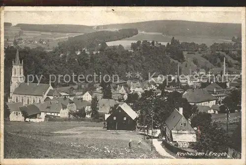 Neuhausen Erzgebirge Stadtansicht Kat. Neuhausen Erzgebirge