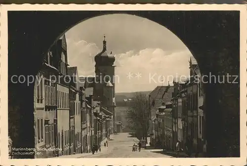 Marienberg Erzgebirge Zschopauer Tor Kat. Marienberg