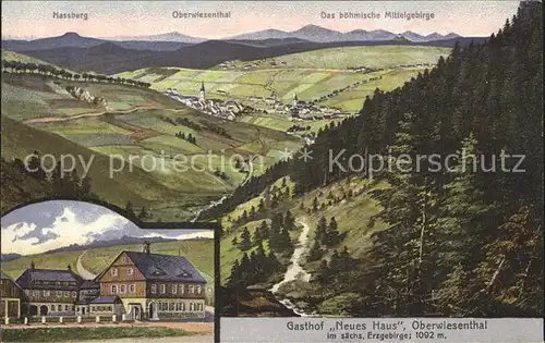 Oberwiesenthal Erzgebirge Gasthof Neues Haus Kat. Oberwiesenthal