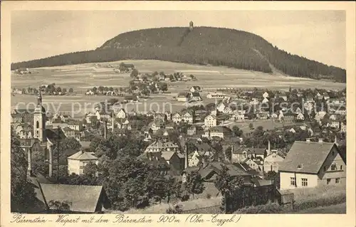 Baerenstein Annaberg Buchholz Stadtansicht Kat. Baerenstein