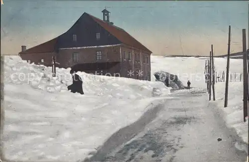 Oberwiesenthal Erzgebirge Neues Haus Winter Kat. Oberwiesenthal