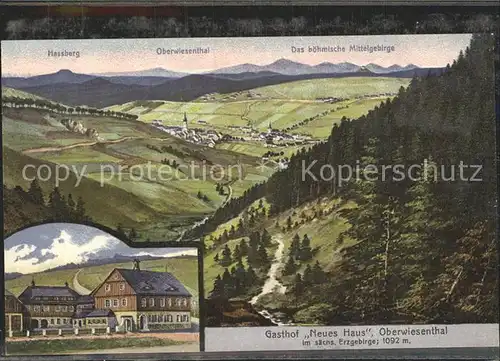Oberwiesenthal Erzgebirge Gasthof Neues Haus Kat. Oberwiesenthal