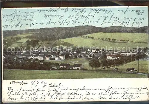 Olbernhau Erzgebirge Stadtansicht Kat. Olbernhau