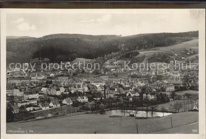 Olbernhau Erzgebirge Stadtansicht Kat. Olbernhau Nr. dp32757 oldthing