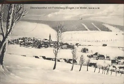 Oberwiesenthal Erzgebirge Fichtelberg Winter Kat. Oberwiesenthal