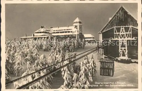 Oberwiesenthal Erzgebirge Fichtelberghaus Schwebebahn Kat. Oberwiesenthal