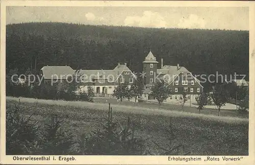 Oberwiesenthal Erzgebirge Erholungsheim Rotes Vorwerk Kat. Oberwiesenthal