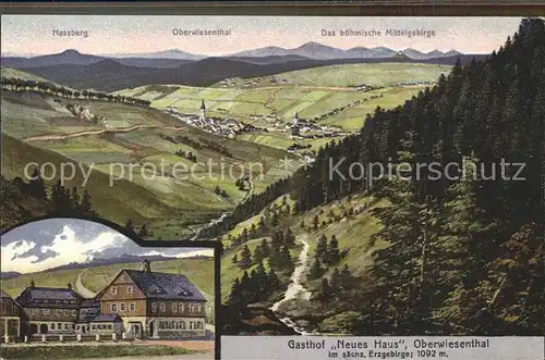 Oberwiesenthal Erzgebirge Gasthof Neues Haus Kat. Oberwiesenthal