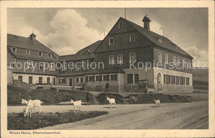 Oberwiesenthal Erzgebirge Neues Haus Ziegen Kat Oberwiesenthal Nr