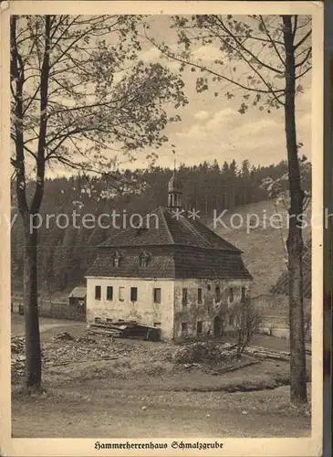 Schmalzgrube Hammerherrenhaus Kat. Joehstadt