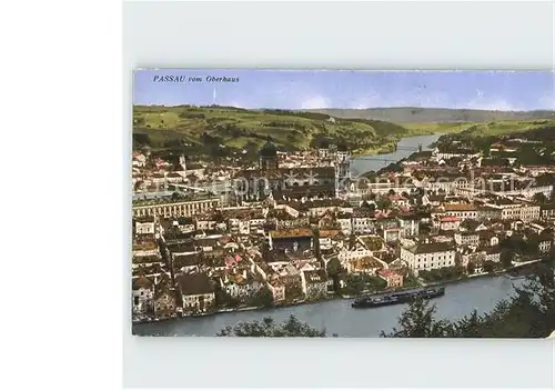 Passau Blick vom Oberhaus Kat. Passau