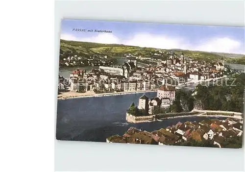 Passau mit Festung Niederhaus Kat. Passau