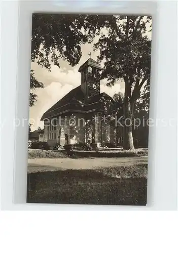 Graupa Kirche mit Kriegerdenkmal Kat. Pirna