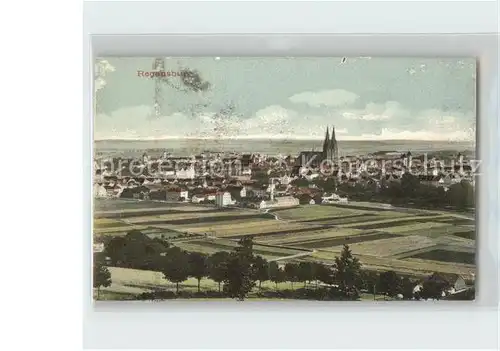 Regensburg Stadtblick mit Dom Kat. Regensburg