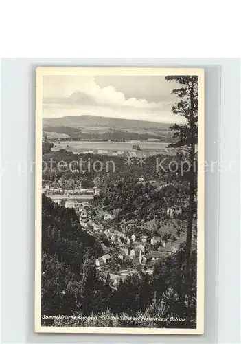 Krippen Bad Schandau Blick auf Postelwitz und Ostrau Kat. Bad Schandau