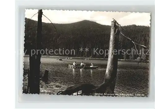 Arbersee mit Arbergipfel Kat. Bayerisch Eisenstein