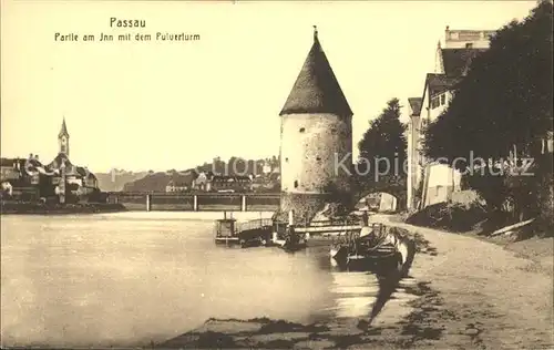 Passau Inn Pulverturm Kat. Passau