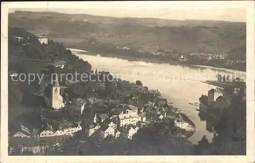 Passau Blick vom Oberhaus Ilzstadt Kat. Passau