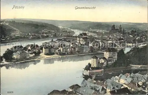 Passau Gesamtansicht Kat. Passau