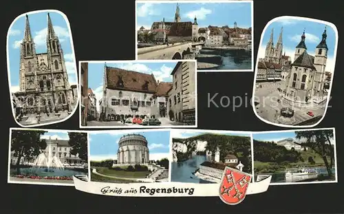 Regensburg Dom Bruecke Kat. Regensburg