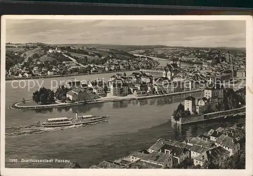 Passau Stadtansicht Kat. Passau