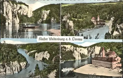 Weltenburg Kelheim Kloster Weltenburg Donaudurchbruch Bootspartie Kat. Kelheim