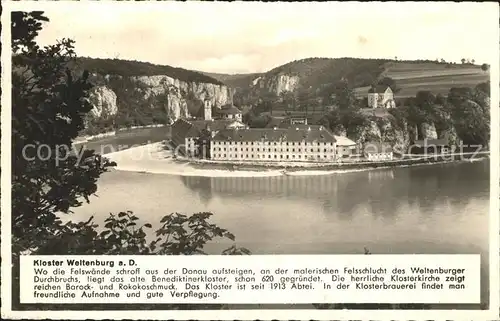 Weltenburg Kelheim Kloster Weltenburg Donaupartie Kat. Kelheim