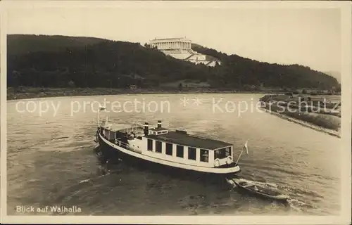 Donaustauf Donaupartie Fahrgastschiff Walhalla Kat. Donaustauf