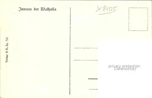 Donaustauf Walhalla Inneres Kat. Donaustauf