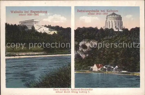 Regensburg Walhalla mit Befreiungshalle in Kelheim / Regensburg /Regensburg LKR