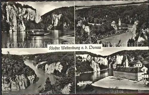 Weltenburg Kelheim Kloster Weltenburg Donaudurchbruch Donaupartie Kat. Kelheim