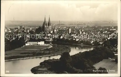 Regensburg Stadtblick mit Dom / Regensburg /Regensburg LKR