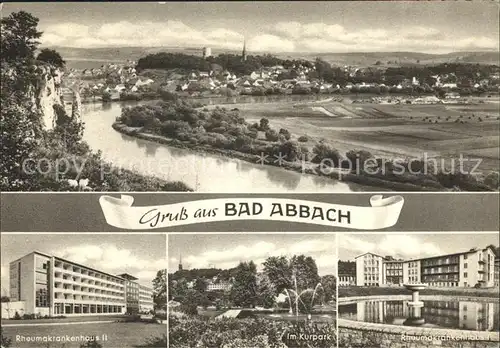 Bad Abbach Panorama Donaupartie Rheumaklinik I und II Im Kurpark Kat. Bad Abbach