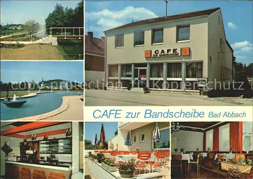 Bad Abbach Cafe zur Bandscheibe Bar Terrasse Gaststube Kat. Bad Abbach